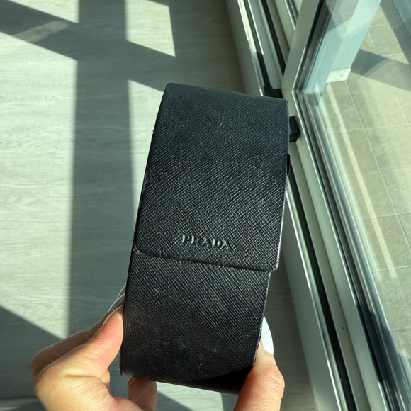 PRADA srp32p 57017 oversized black glossy sunglasses - Picture 12 of 16